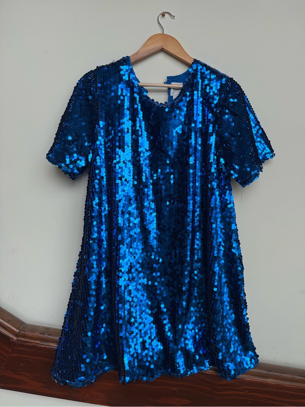 Anthropologie- MAEVE- Blue Sequin  Dress